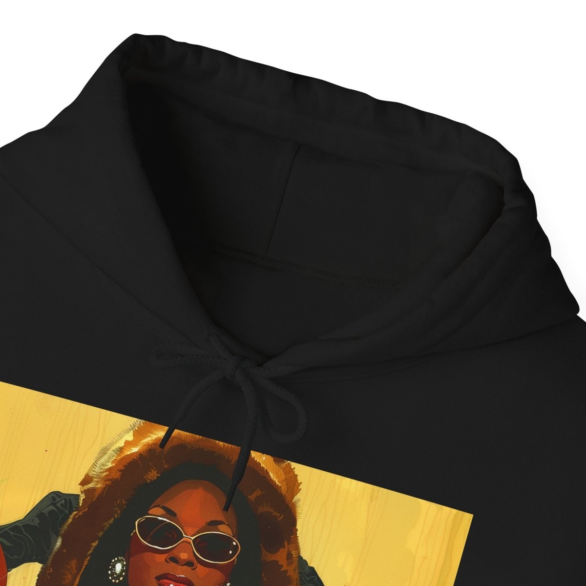 Winter Luxe Style Hoodie - Afrocentric Art by The Trini Gee