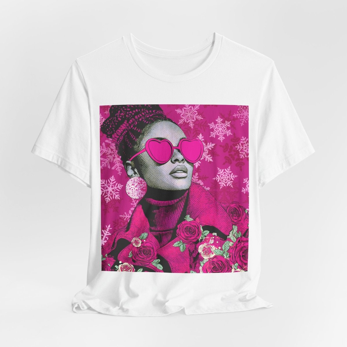 Winter Roses Shirt - Afrocentric Art by The Trini Gee