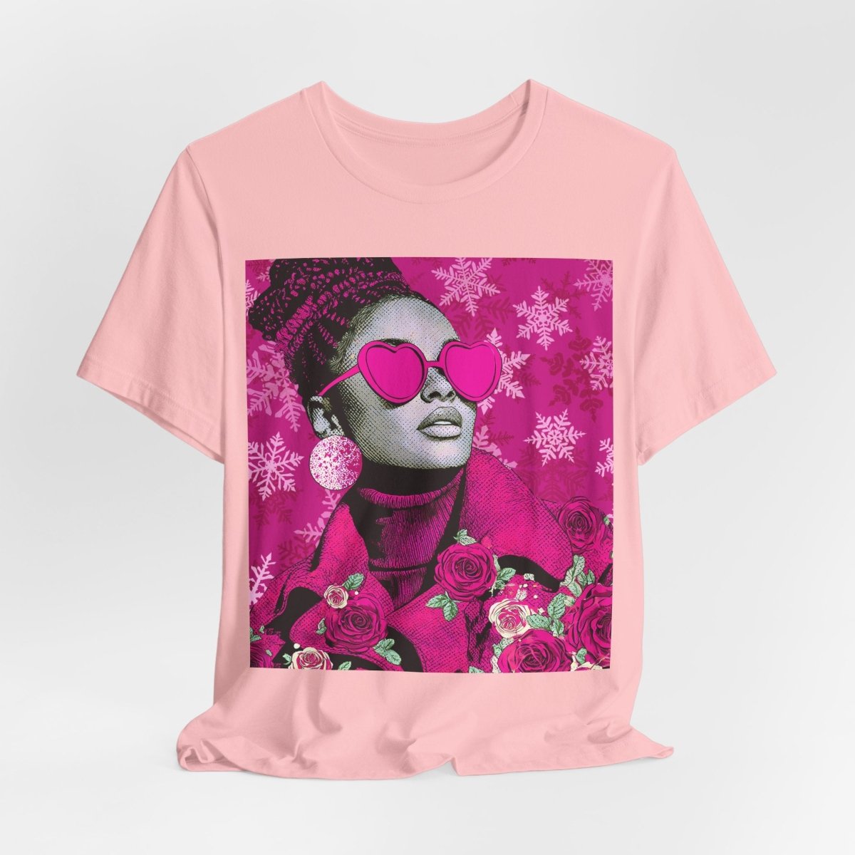 Winter Roses Shirt - Afrocentric Art by The Trini Gee