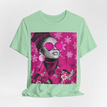 Winter Roses Shirt - Afrocentric Art by The Trini Gee