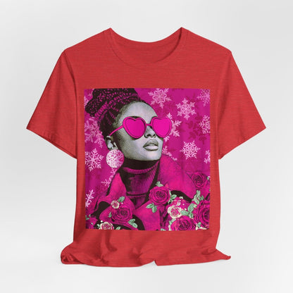 Winter Roses Shirt - Afrocentric Art by The Trini Gee
