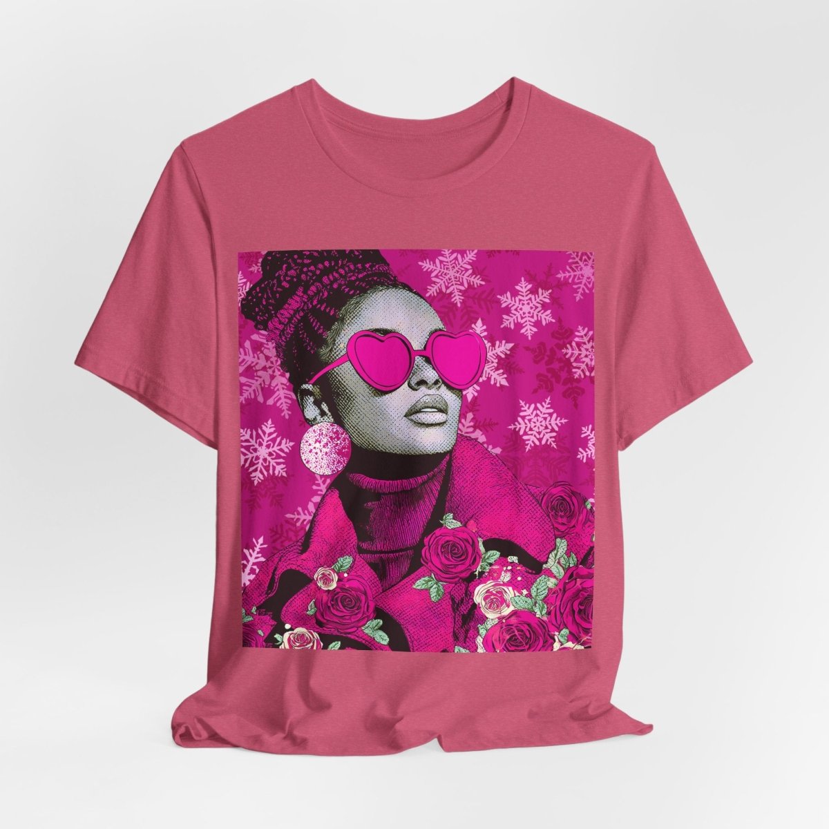 Winter Roses Shirt - Afrocentric Art by The Trini Gee