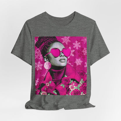 Winter Roses Shirt - Afrocentric Art by The Trini Gee