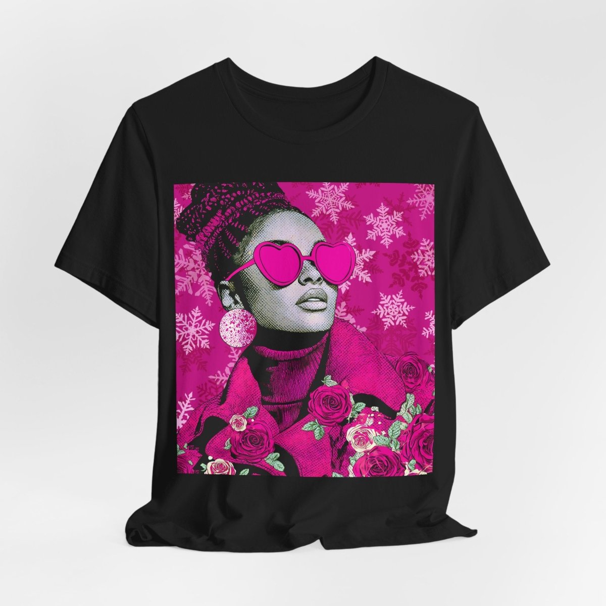 Winter Roses Shirt - Afrocentric Art by The Trini Gee