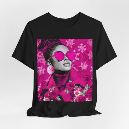 Winter Roses Shirt - Afrocentric Art by The Trini Gee