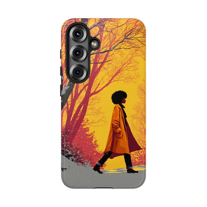 Winter Walk Phone Case - Afrocentric Art by The Trini Gee