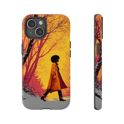 Winter Walk Phone Case - Afrocentric Art by The Trini Gee
