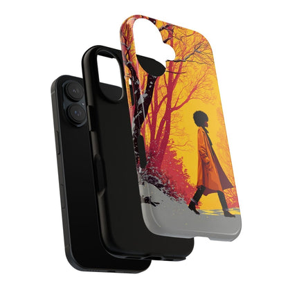 Winter Walk Phone Case - Afrocentric Art by The Trini Gee
