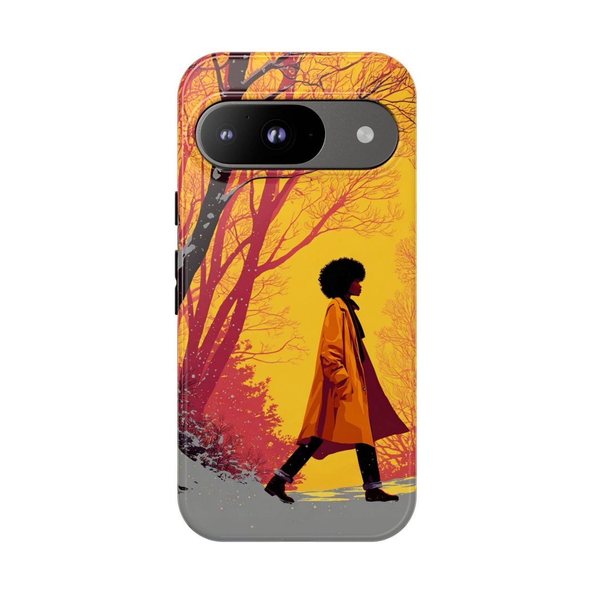 Winter Walk Phone Case - Afrocentric Art by The Trini Gee