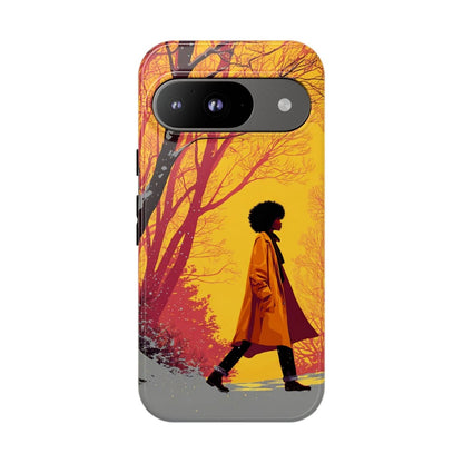 Winter Walk Phone Case - Afrocentric Art by The Trini Gee