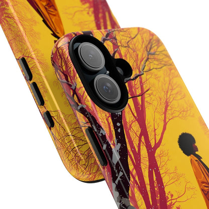 Winter Walk Phone Case - Afrocentric Art by The Trini Gee