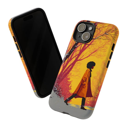 Winter Walk Phone Case - Afrocentric Art by The Trini Gee