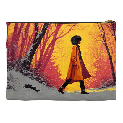 Winter Walk Pouch - Afrocentric Art by The Trini Gee