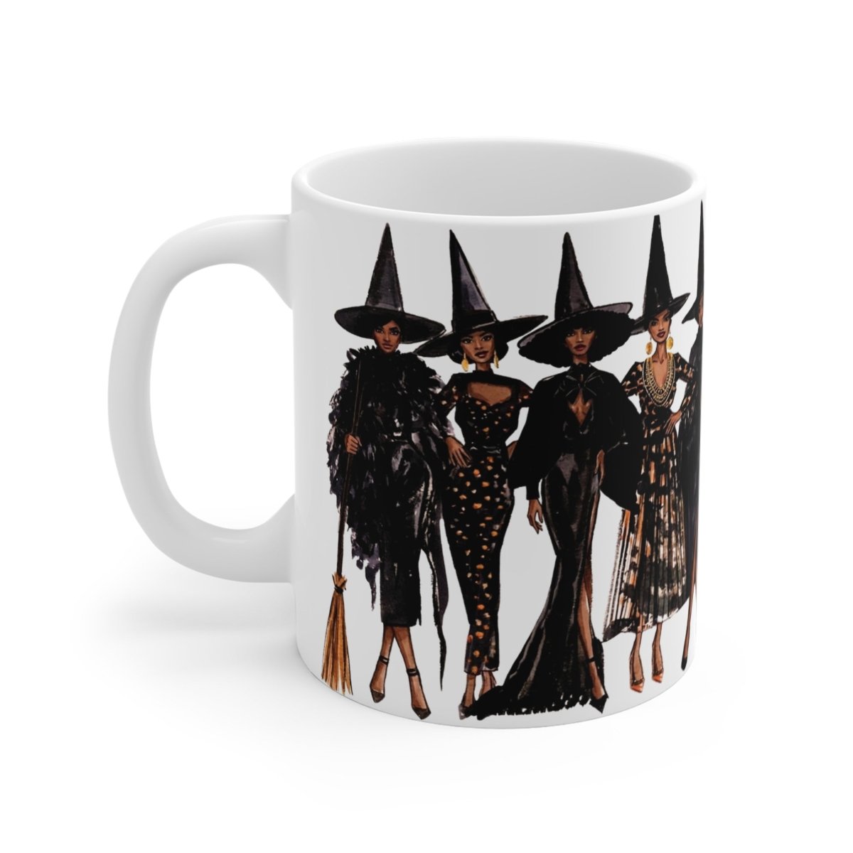 Witches Fashion illustration Mug - Afrocentric Art by The Trini Gee