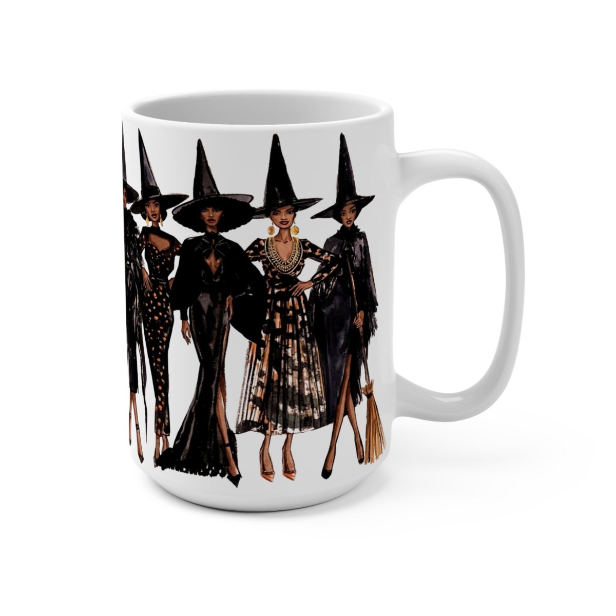 Witches Fashion illustration Mug - Afrocentric Art by The Trini Gee