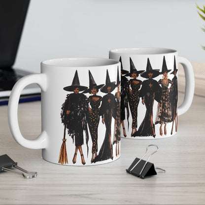 Witches Fashion illustration Mug - Afrocentric Art by The Trini Gee