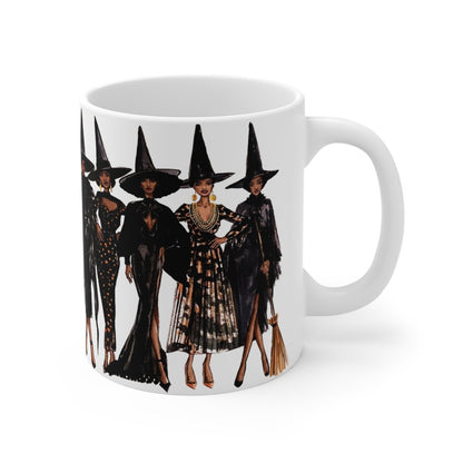 Witches Fashion illustration Mug - Afrocentric Art by The Trini Gee