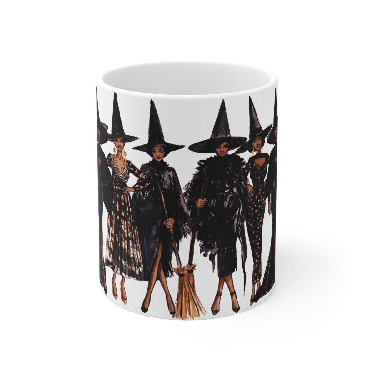 Witches Fashion illustration Mug - Afrocentric Art by The Trini Gee