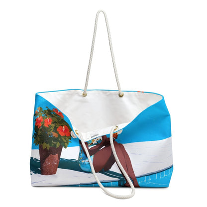 Woman by Pool Weekender Bag - Afrocentric Art by The Trini Gee