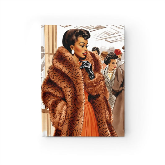 Woman in Fur Journal - Afrocentric Art by The Trini Gee