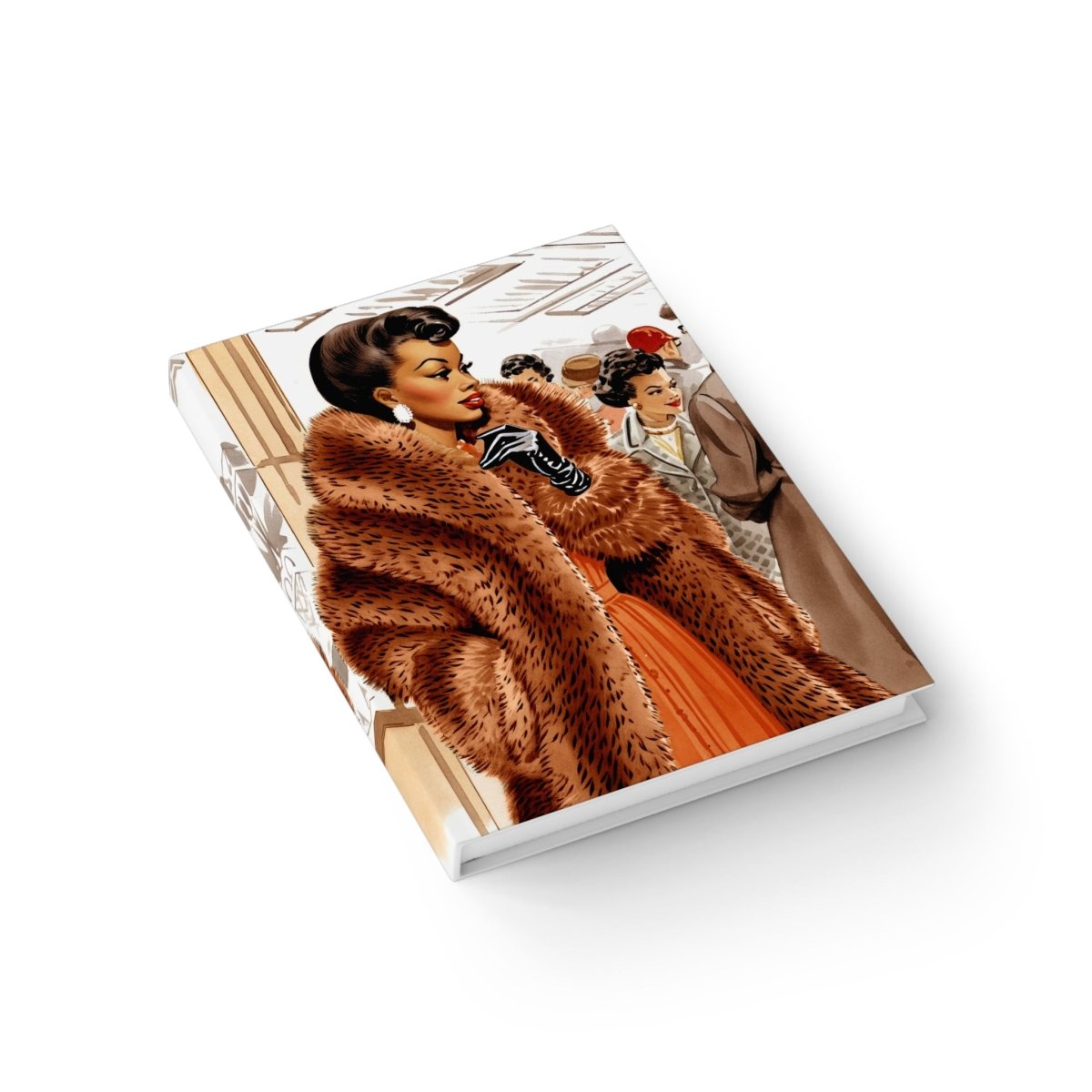 Woman in Fur Journal - Afrocentric Art by The Trini Gee