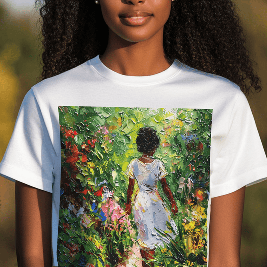 Woman in Garden Shirt - The Trini Gee