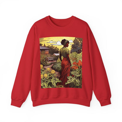 Woman in Garden Sweatshirt - The Trini Gee