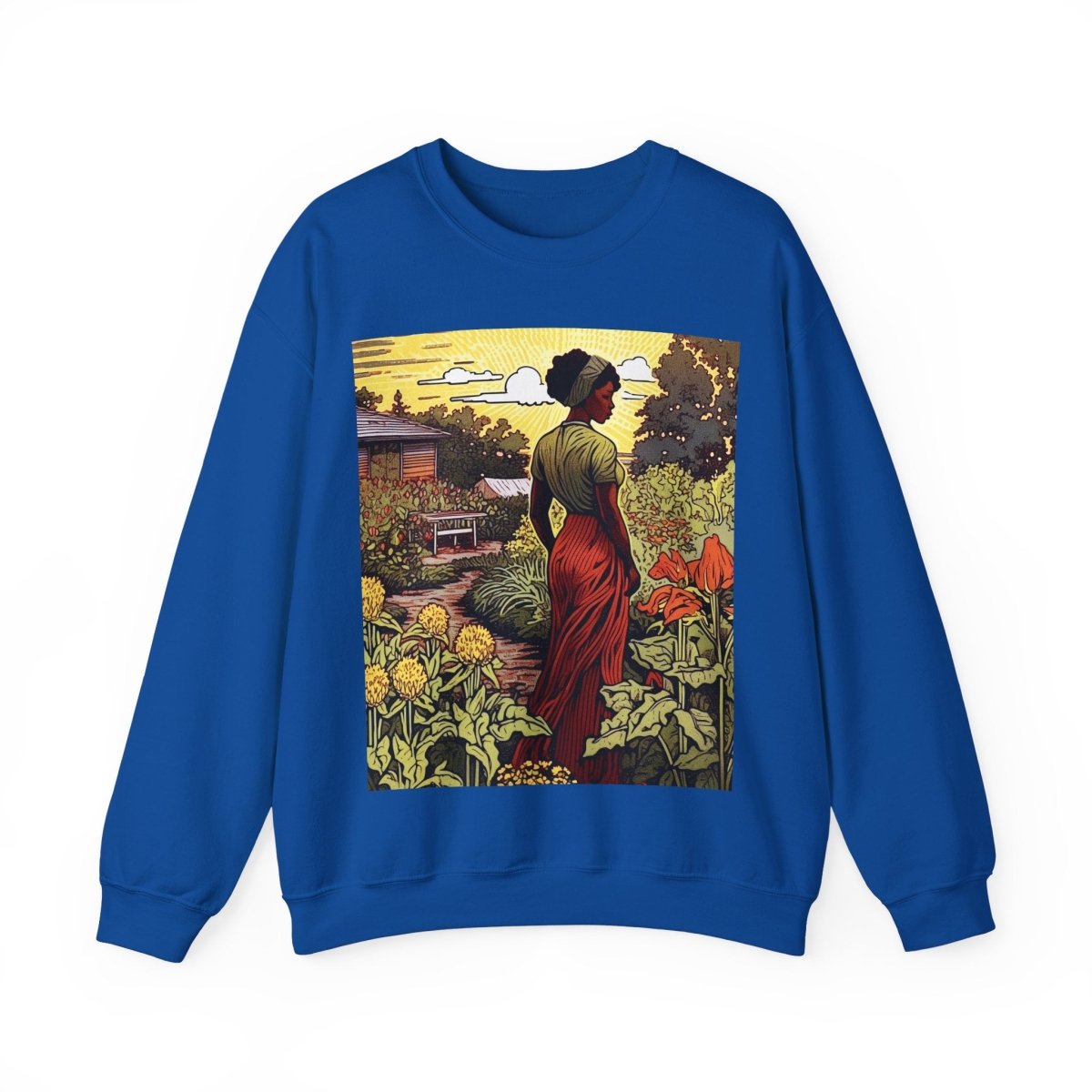 Woman in Garden Sweatshirt - The Trini Gee