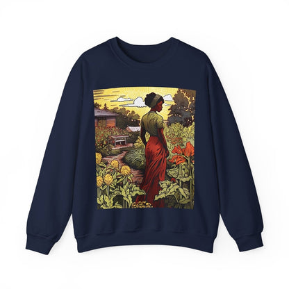 Woman in Garden Sweatshirt - The Trini Gee