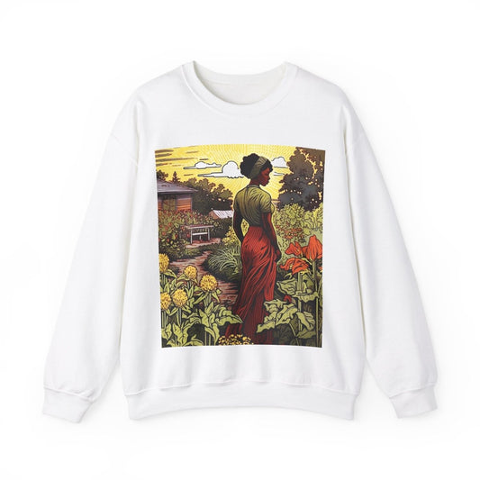 Woman in Garden Sweatshirt - The Trini Gee