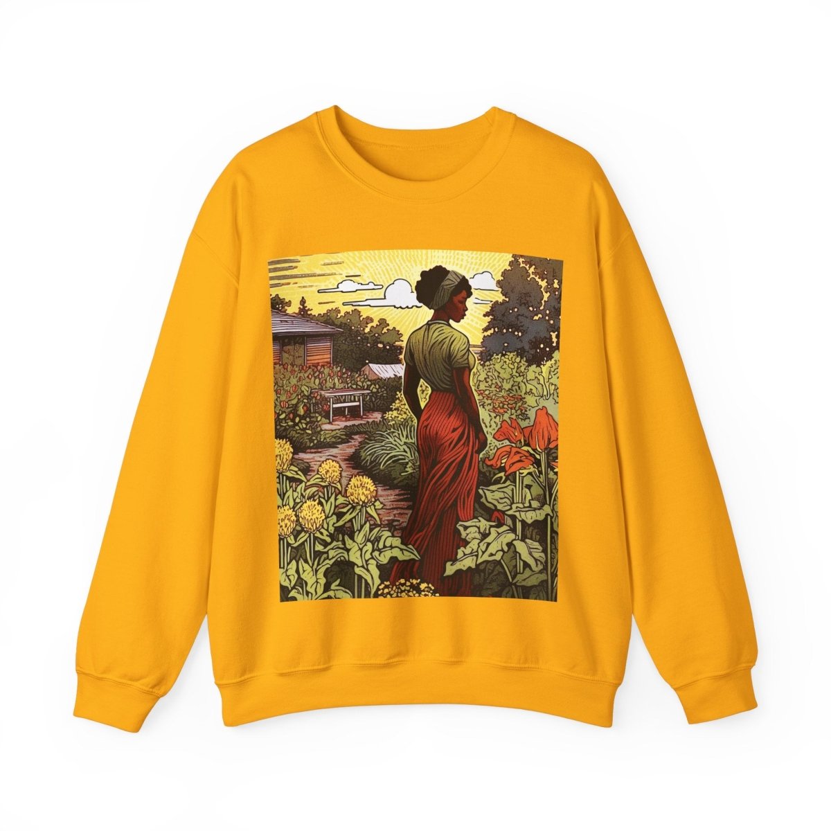 Woman in Garden Sweatshirt - The Trini Gee