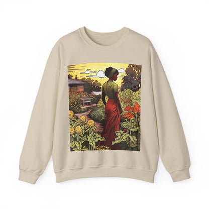 Woman in Garden Sweatshirt - The Trini Gee