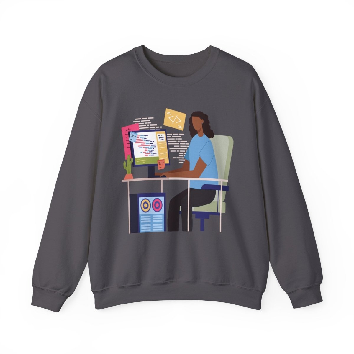 Woman in Tech Shirt - Afrocentric Art by The Trini Gee