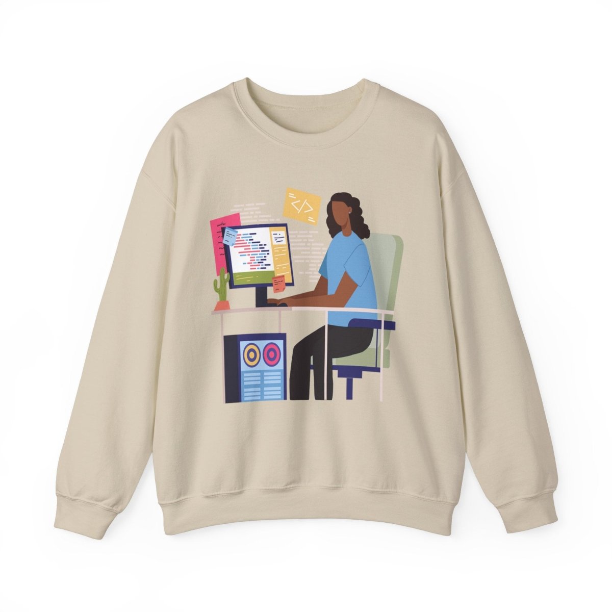 Woman in Tech Shirt - Afrocentric Art by The Trini Gee