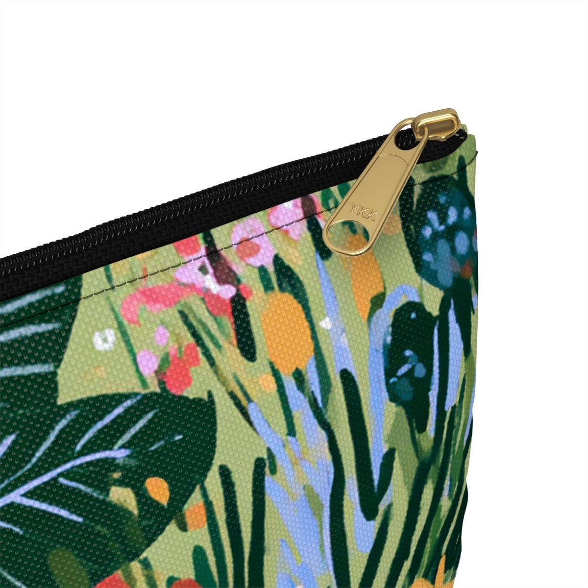 Woman Reading on Bench Accessory Pouch - Afrocentric Art by The Trini Gee