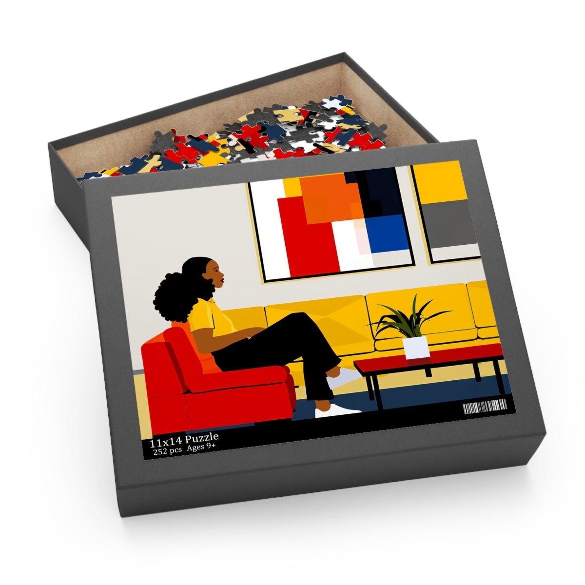 Woman with Art Puzzle - The Trini Gee