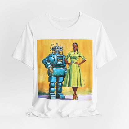 Woman with Bot T-Shirt - Afrocentric Art by The Trini Gee