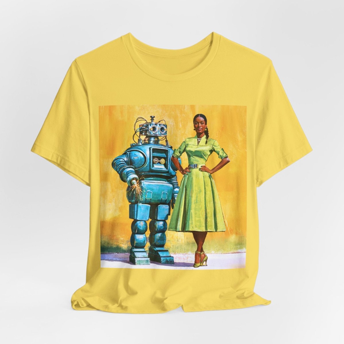 Woman with Bot T-Shirt - Afrocentric Art by The Trini Gee