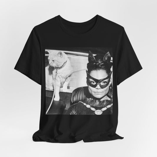 Woman with Cat Shirt - Afrocentric Art by The Trini Gee