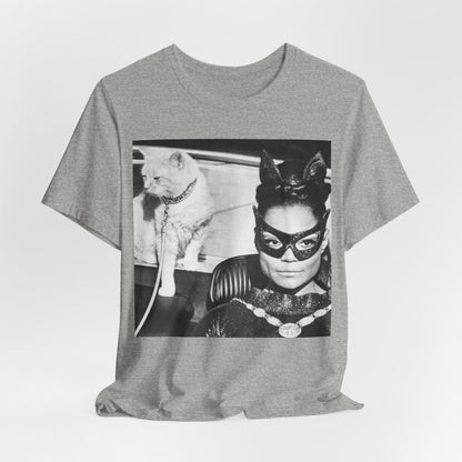 Woman with Cat Shirt - Afrocentric Art by The Trini Gee