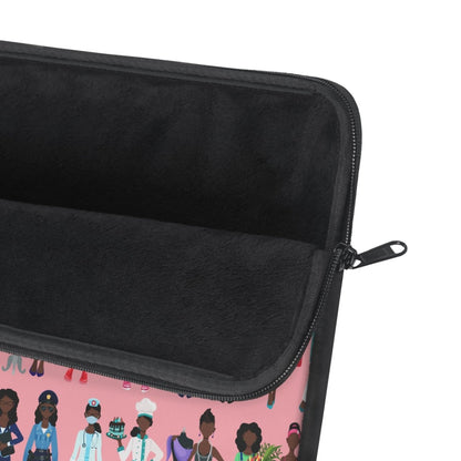 Women Careers Laptop Sleeve - Afrocentric Art by The Trini Gee