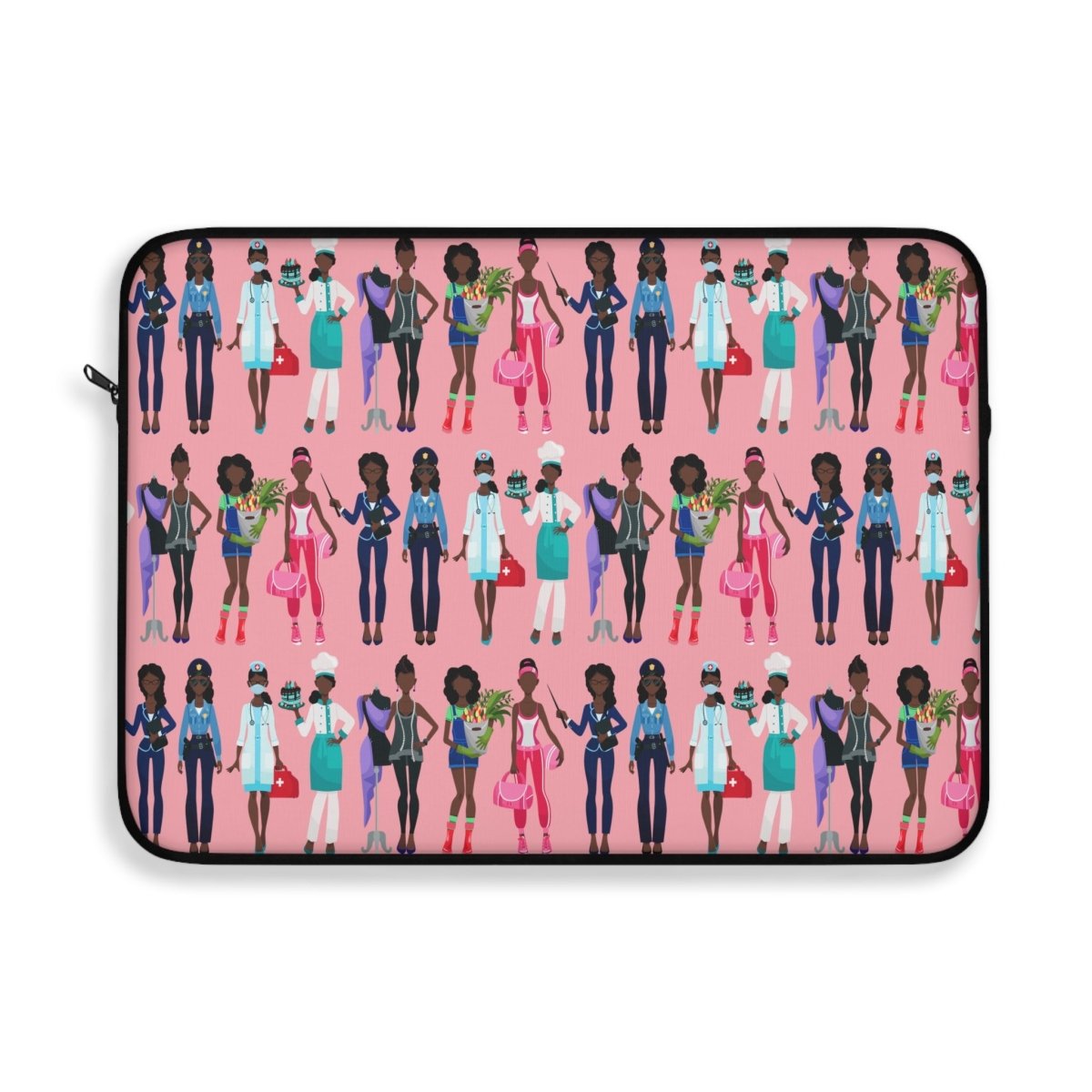 Women Careers Laptop Sleeve - Afrocentric Art by The Trini Gee