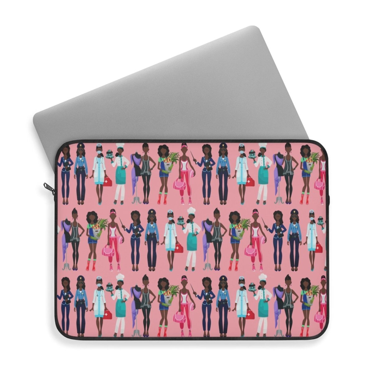 Women Careers Laptop Sleeve - Afrocentric Art by The Trini Gee