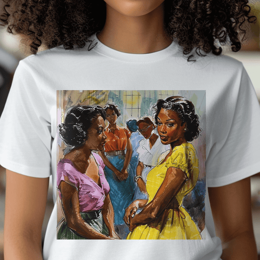 Women Chat Shirt - Afrocentric Art by The Trini Gee