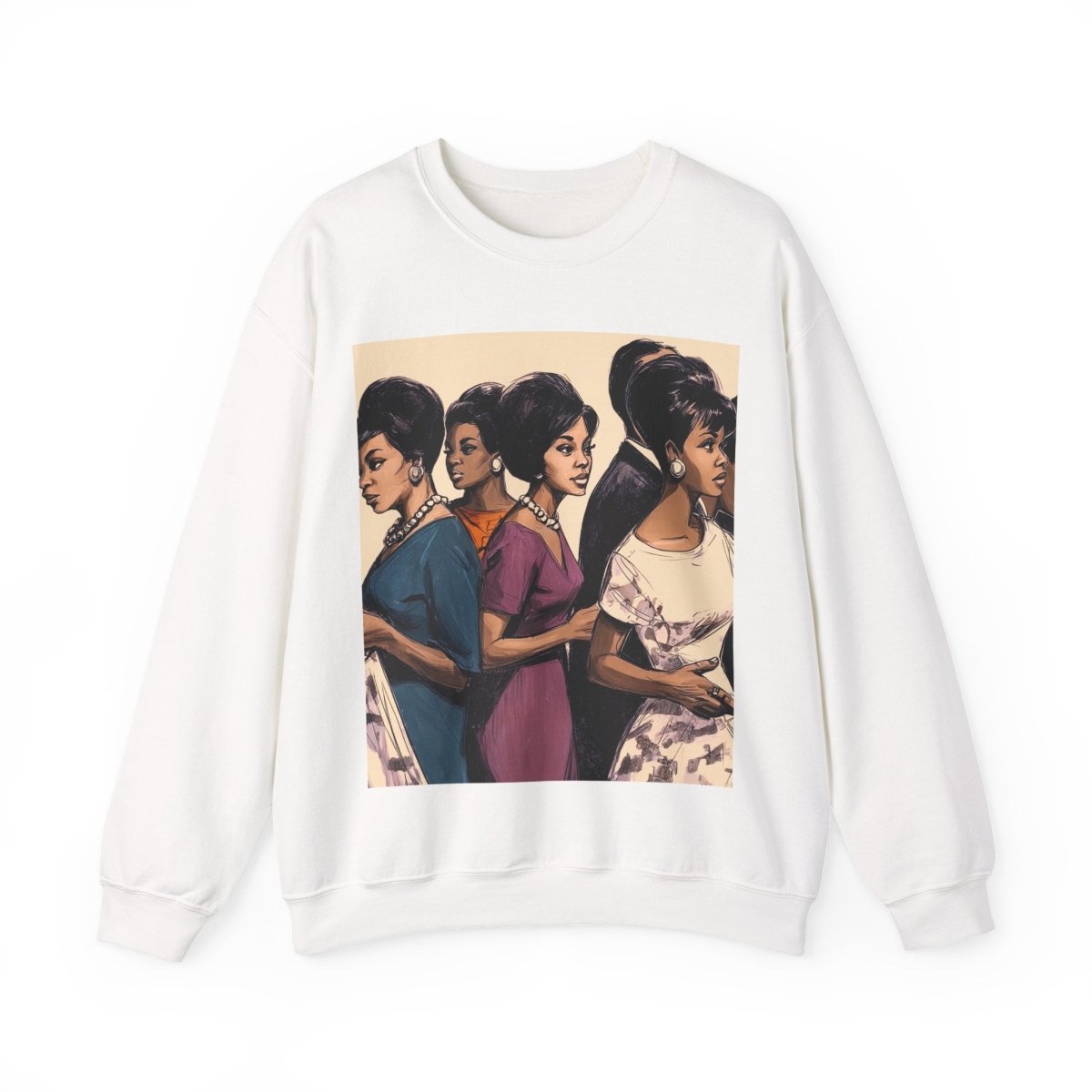Women Enter Sweatshirt - Afrocentric Art by The Trini Gee