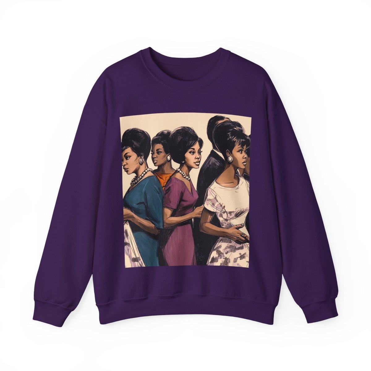 Women Enter Sweatshirt - Afrocentric Art by The Trini Gee