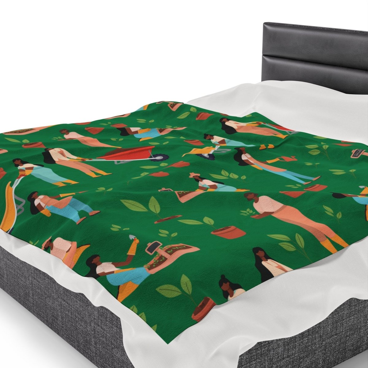 Women Garden Blanket - Afrocentric Art by The Trini Gee