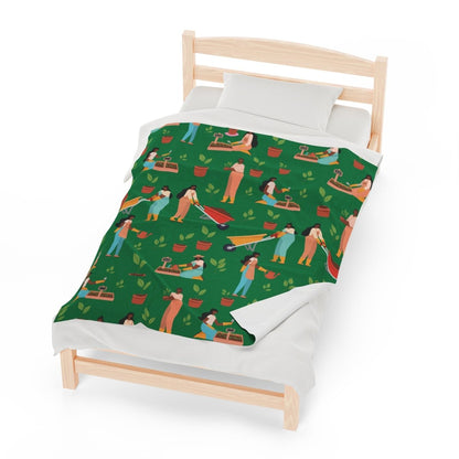 Women Garden Blanket - Afrocentric Art by The Trini Gee
