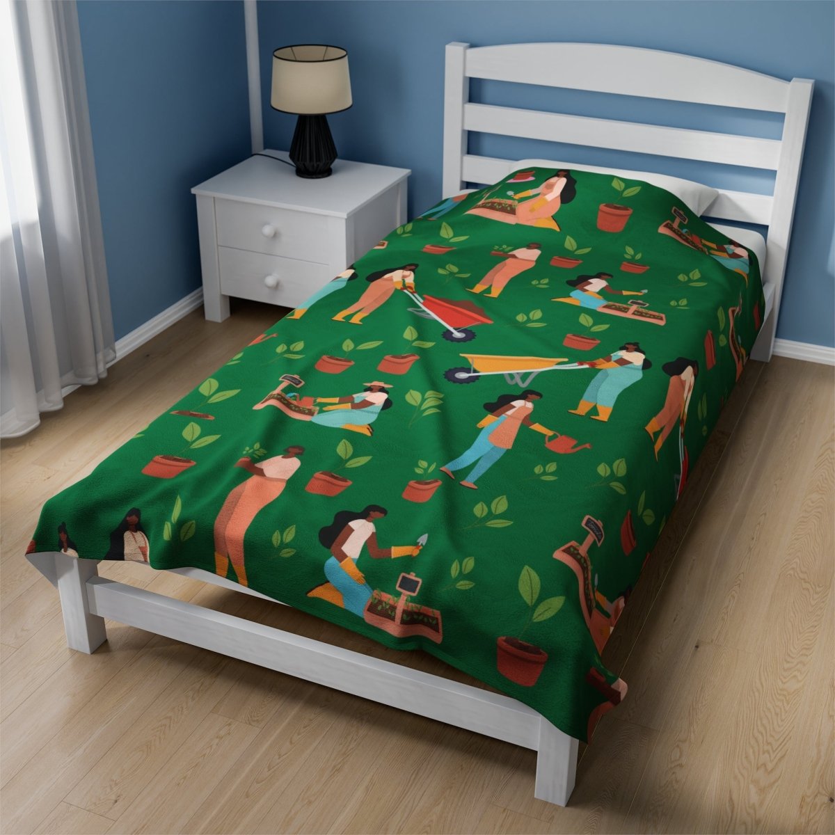 Women Garden Blanket - Afrocentric Art by The Trini Gee