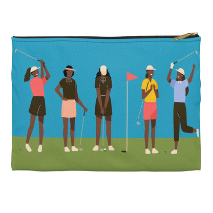 Women Golf Pouch - Afrocentric Art by The Trini Gee